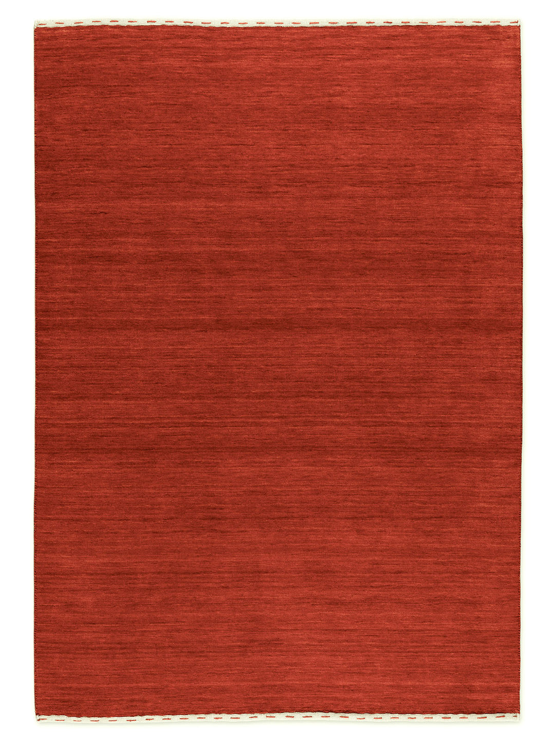 Zen Red Plain Gabbeh Wool Rug