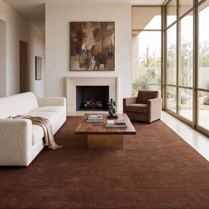 Zen Taupe Plain Wool Rug
