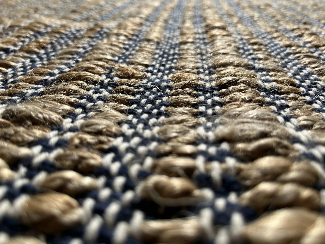 Admiral Navy Jute Rug - RugSpot