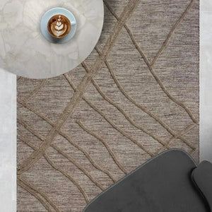 Alicia 150 Beige Modern Wool Rug - RugSpot