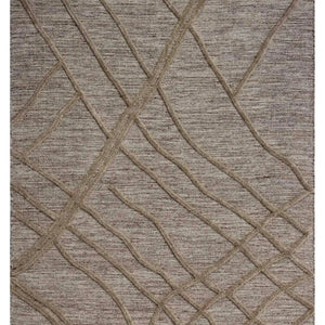 Alicia 150 Beige Modern Wool Rug - RugSpot