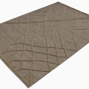 Alicia 150 Beige Modern Wool Rug - RugSpot