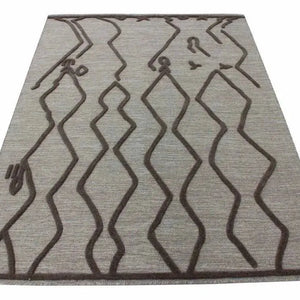 Alicia 160 Grey Modern Wool Rug - RugSpot