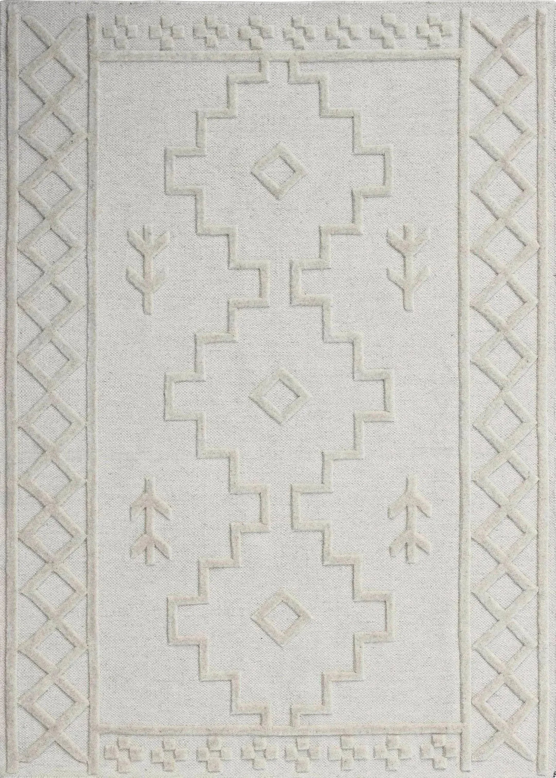 Alicia 180 Ivory Traditional Wool Rug - RugSpot