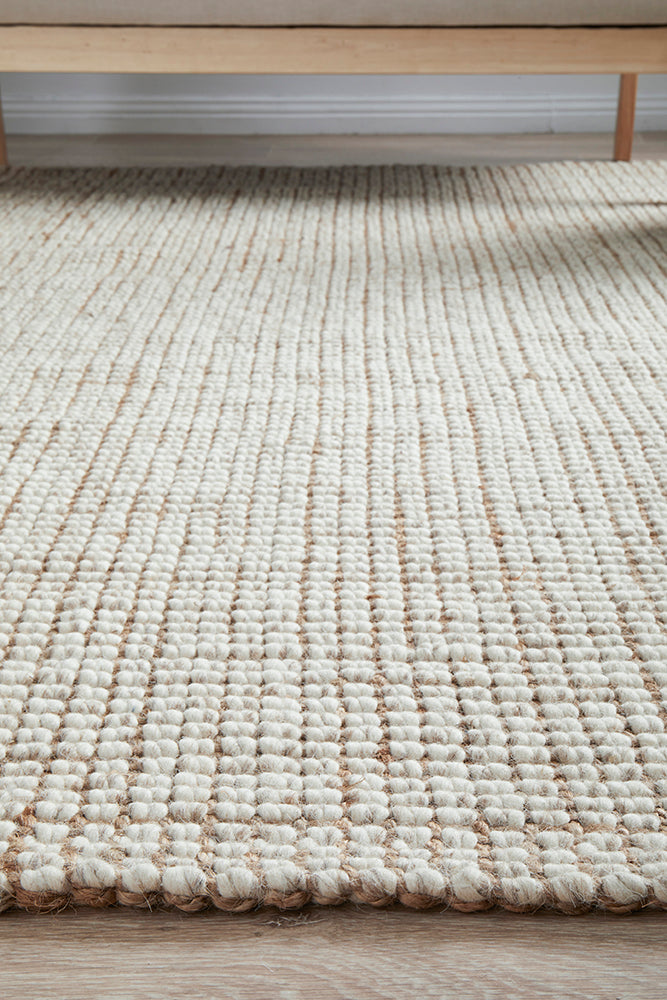 Arabella Natural Runner Rug - RugSpot