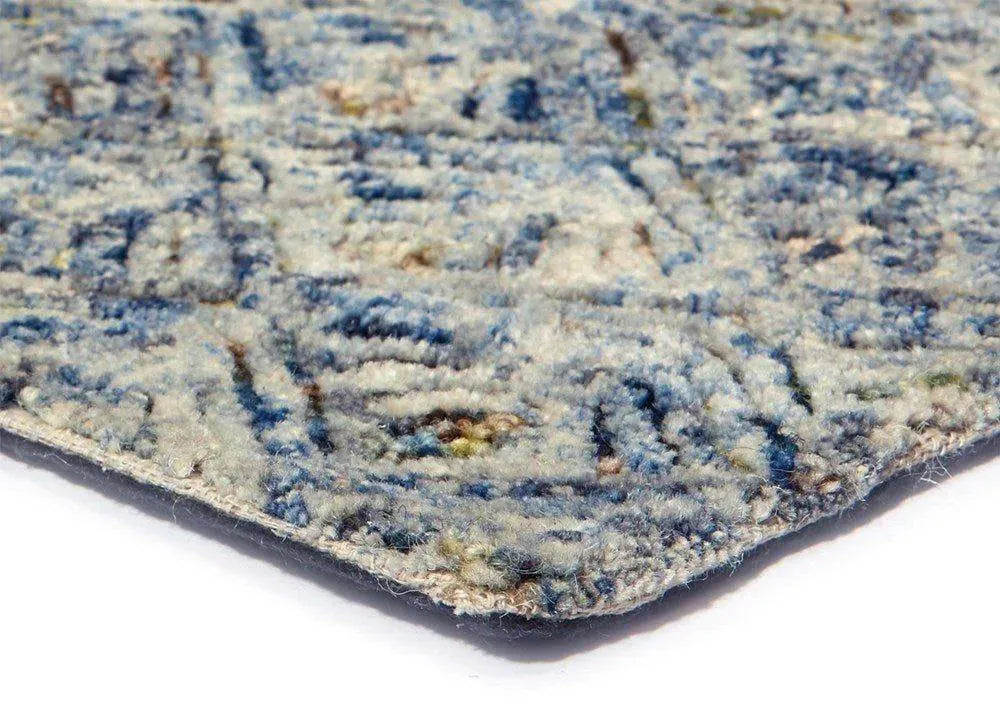 Ascot 702 Blue Modern Wool Rug - RugSpot