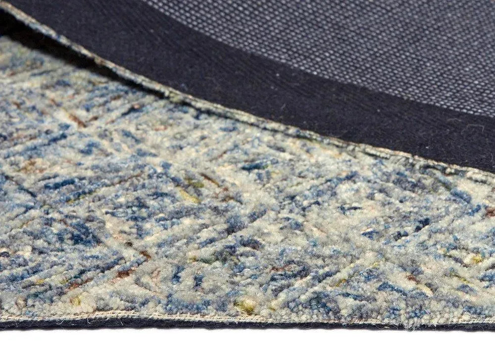 Ascot 702 Blue Modern Wool Rug - RugSpot