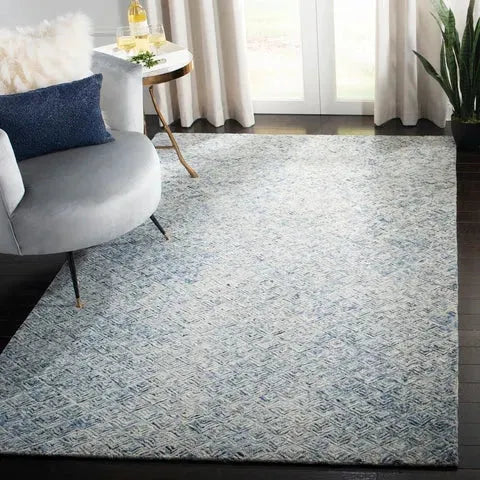 Ascot 702 Blue Modern Wool Rug - RugSpot