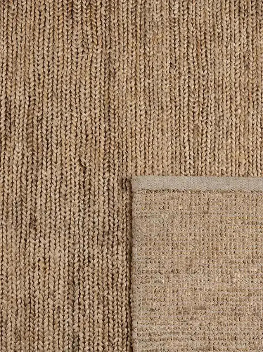 Hand-Woven Natural Jute Beach Rug | RugSpot