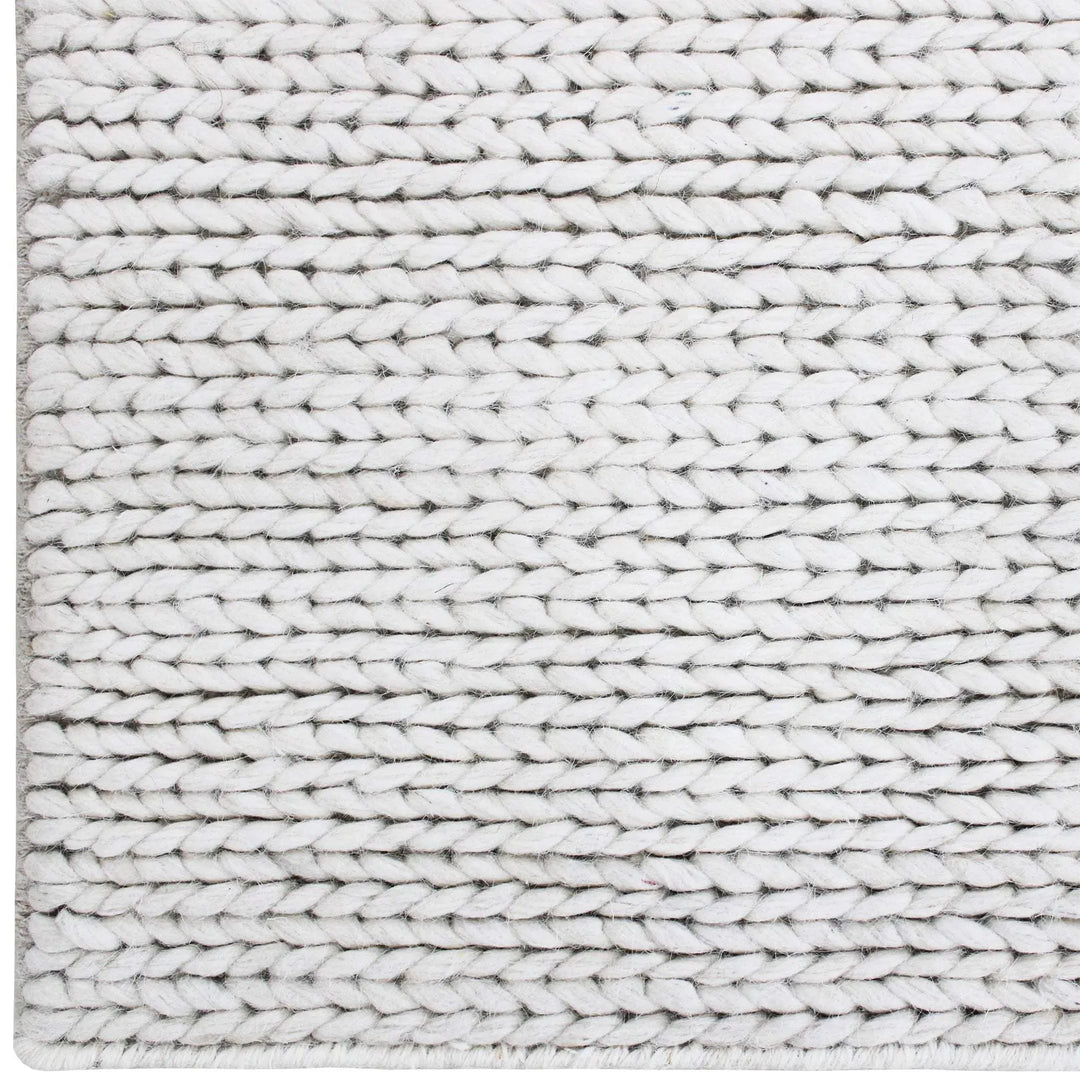 Braids Cream Modern Wool Rug - RugSpot