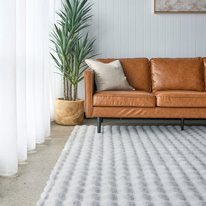 Bubble Silver - Machine Washable Rug - RugSpot