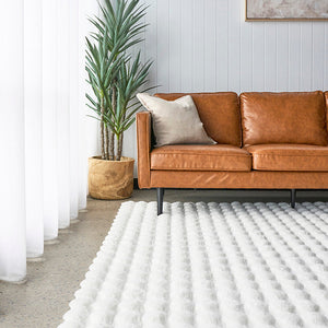 Bubble White - Machine Washable Rug - RugSpot