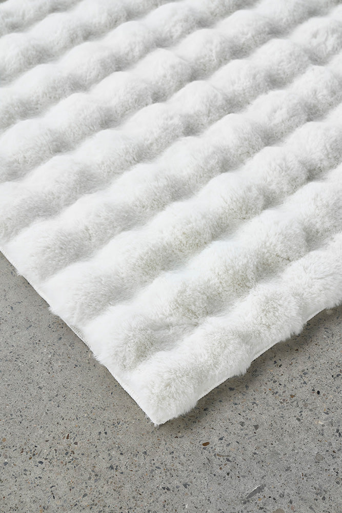 Bubble White - Machine Washable Rug - RugSpot