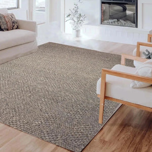 Burberry Taupe Modern Wool Rug - RugSpot