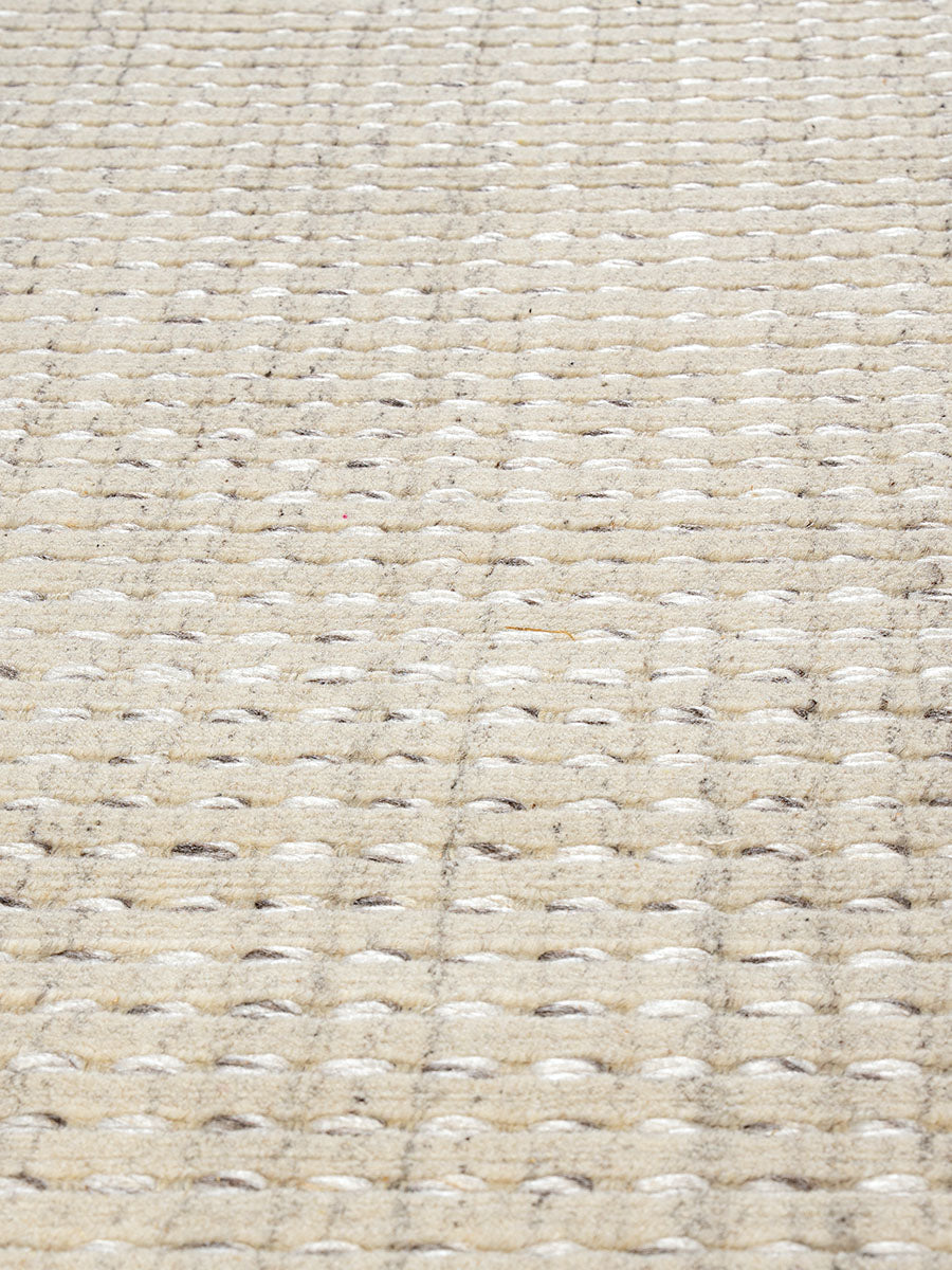 Cable Latte Modern Wool Rug - RugSpot