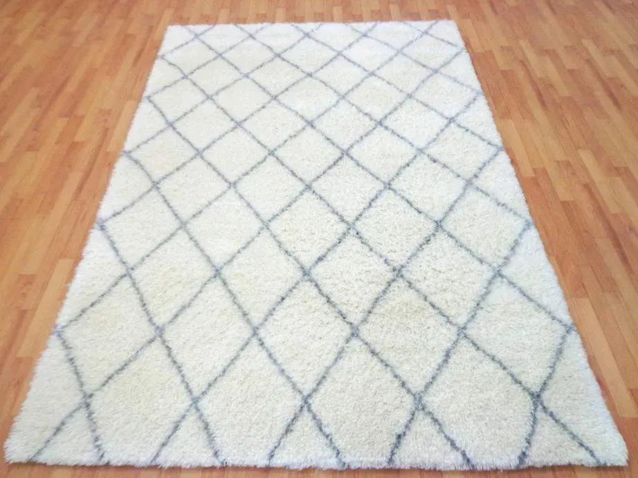 Casablanca White Moroccan Wool Rug - RugSpot