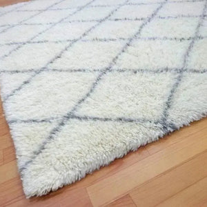 Casablanca White Moroccan Wool Rug - RugSpot