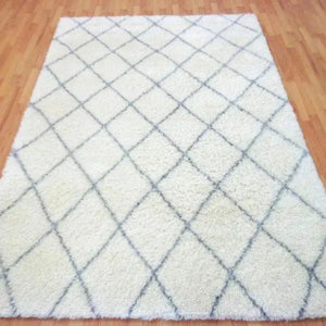 Casablanca White Moroccan Wool Rug - RugSpot