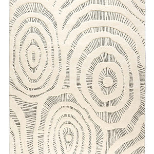 Claude 572 Bone Modern Wool Rug - RugSpot