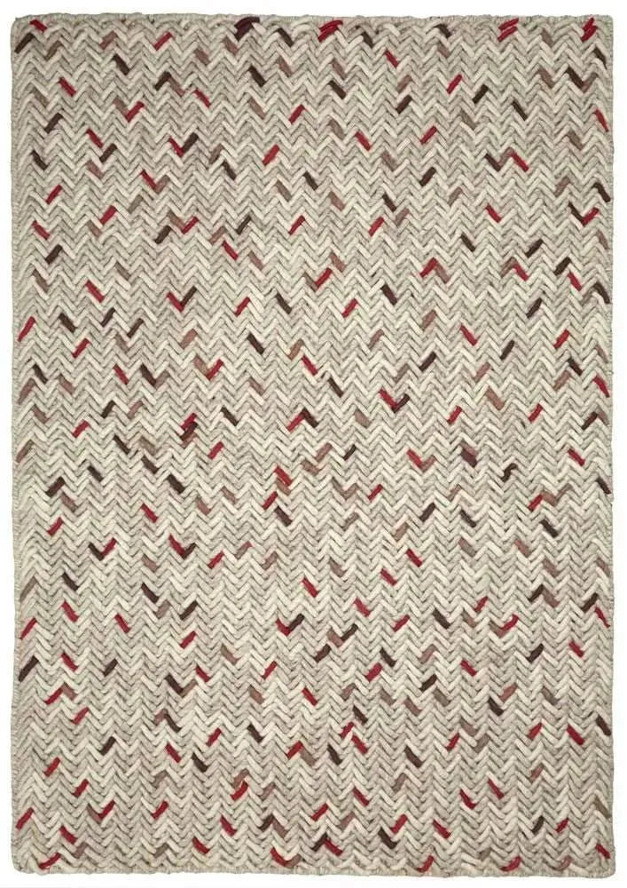 Criss-Cross Multi Modern Wool Rug - RugSpot