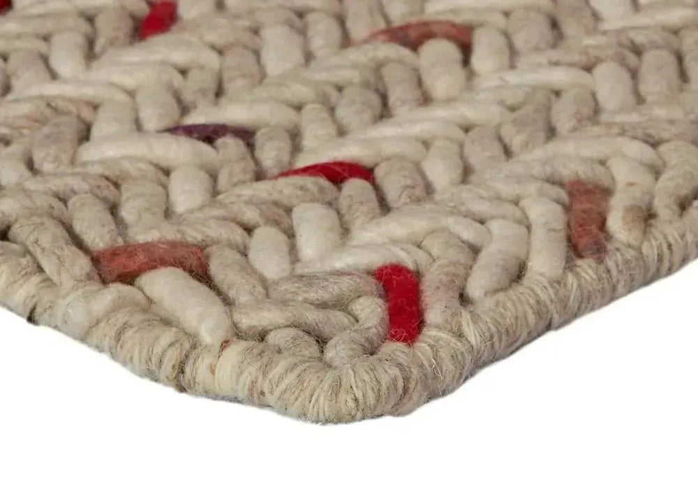 Criss-Cross Multi Modern Wool Rug - RugSpot