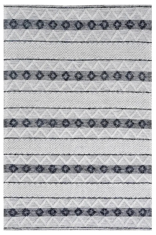 Ella 123 Ivory Modern Wool Rug - RugSpot