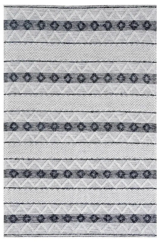 Ella 123 Ivory Modern Wool Rug - RugSpot