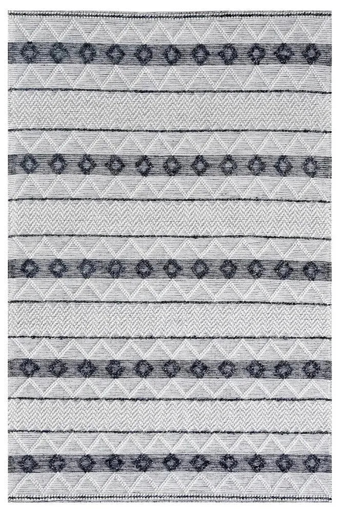 Ella 123 Ivory Modern Wool Rug - RugSpot