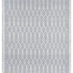 Ella 126 Blue Modern Wool Rug - RugSpot