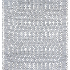 Ella 126 Blue Modern Wool Rug - RugSpot