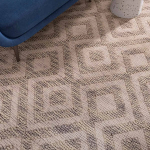 Ella 127 Beige Modern Wool Rug - RugSpot