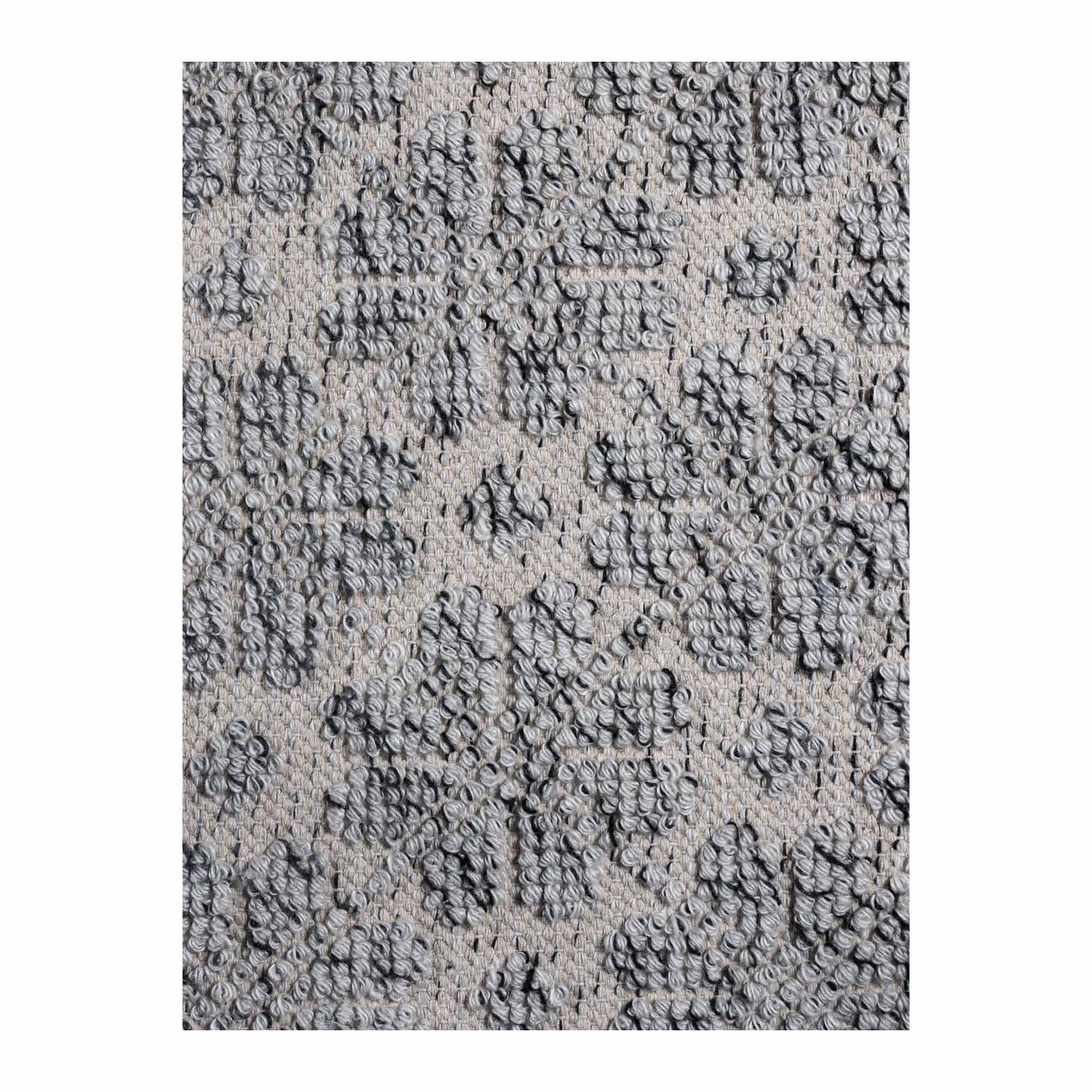 Ella 129 Silver Modern Wool Rug - RugSpot