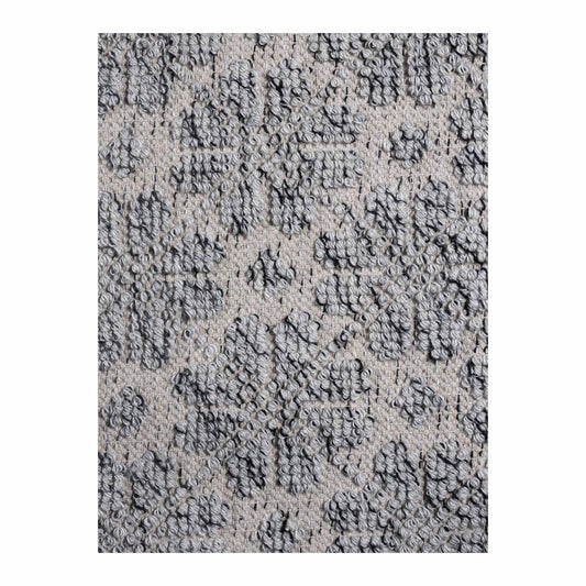 Ella 129 Silver Modern Wool Rug - RugSpot