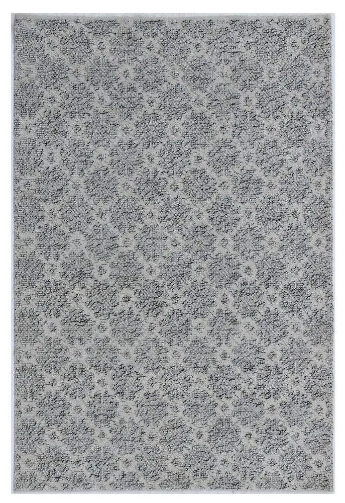 Ella 129 Silver Modern Wool Rug - RugSpot