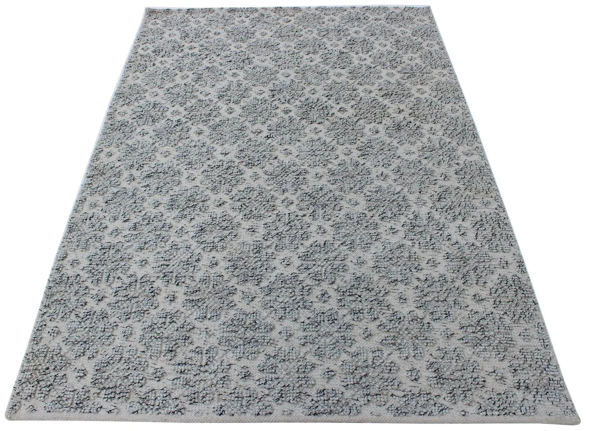 Ella 129 Silver Modern Wool Rug - RugSpot