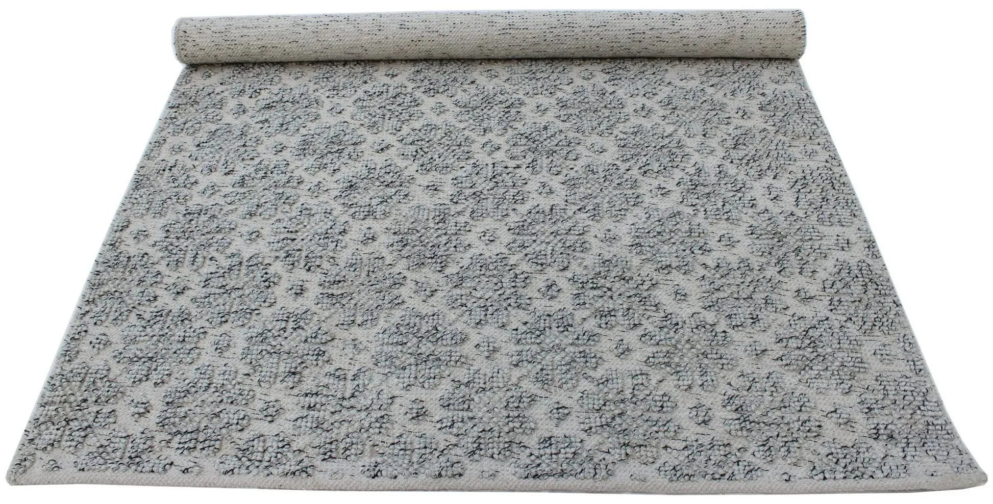 Ella 129 Silver Modern Wool Rug - RugSpot