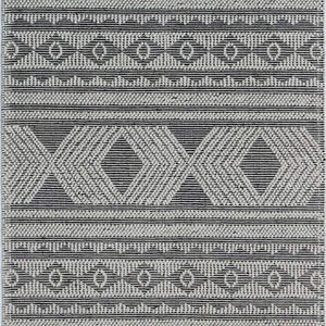 Ella 345 Black Modern Wool Rug - RugSpot