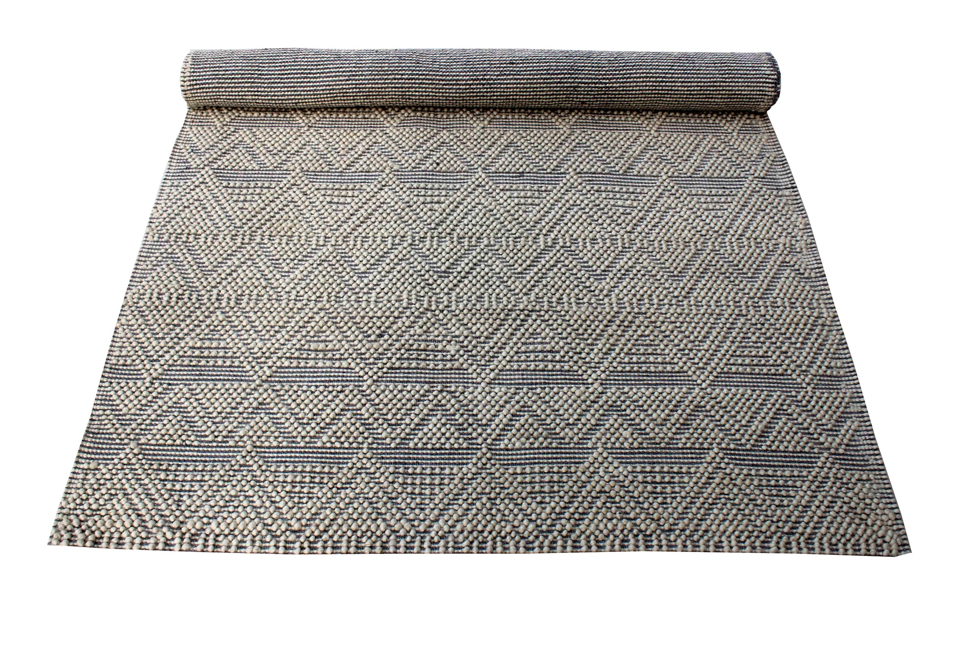 Ella 349 Grey Modern Wool Rug - RugSpot