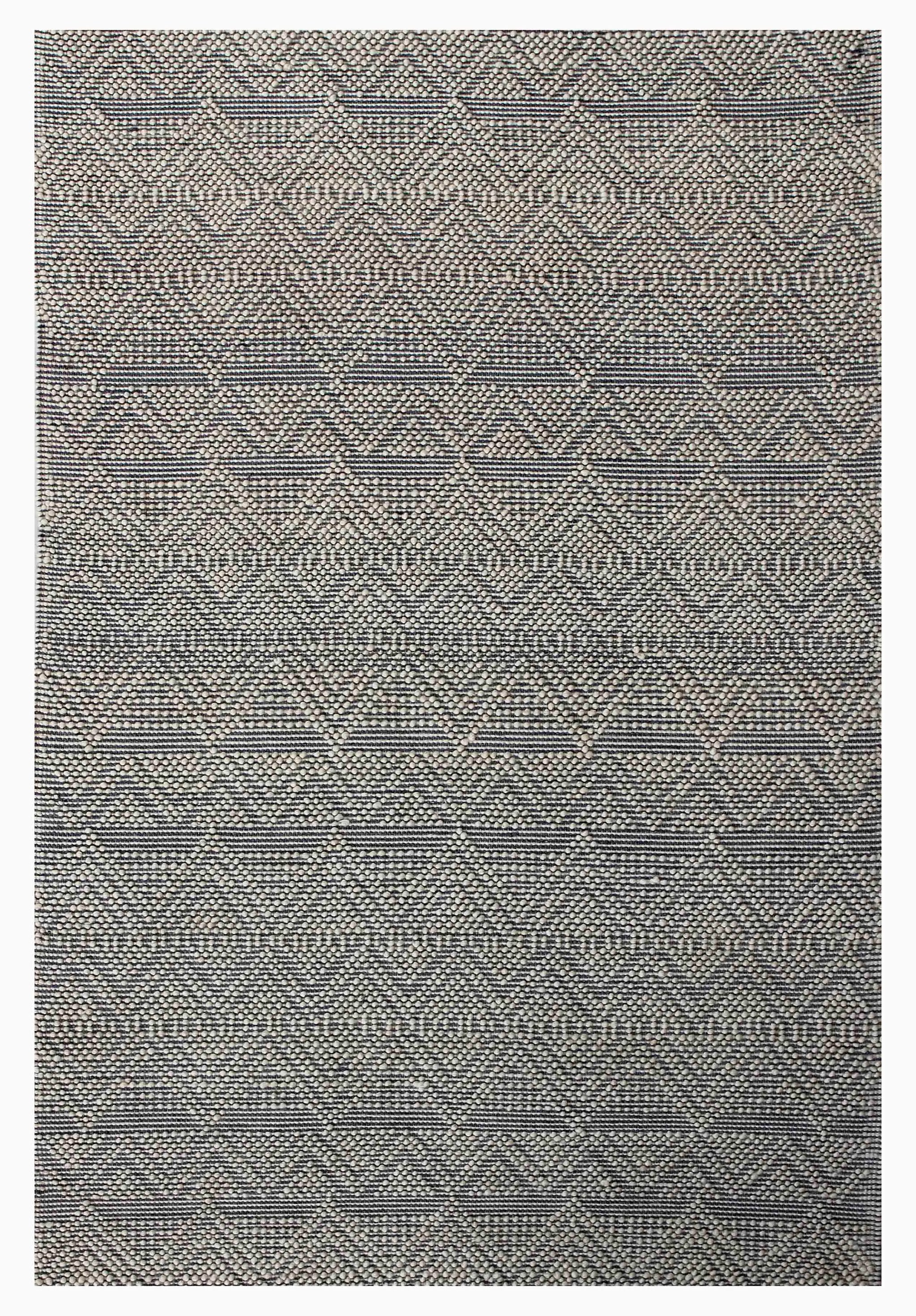 Ella 349 Grey Modern Wool Rug - RugSpot
