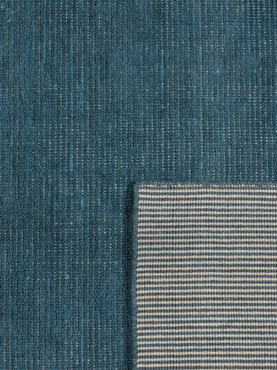 Empire Aqua Blue Modern Wool Rug - RugSpot