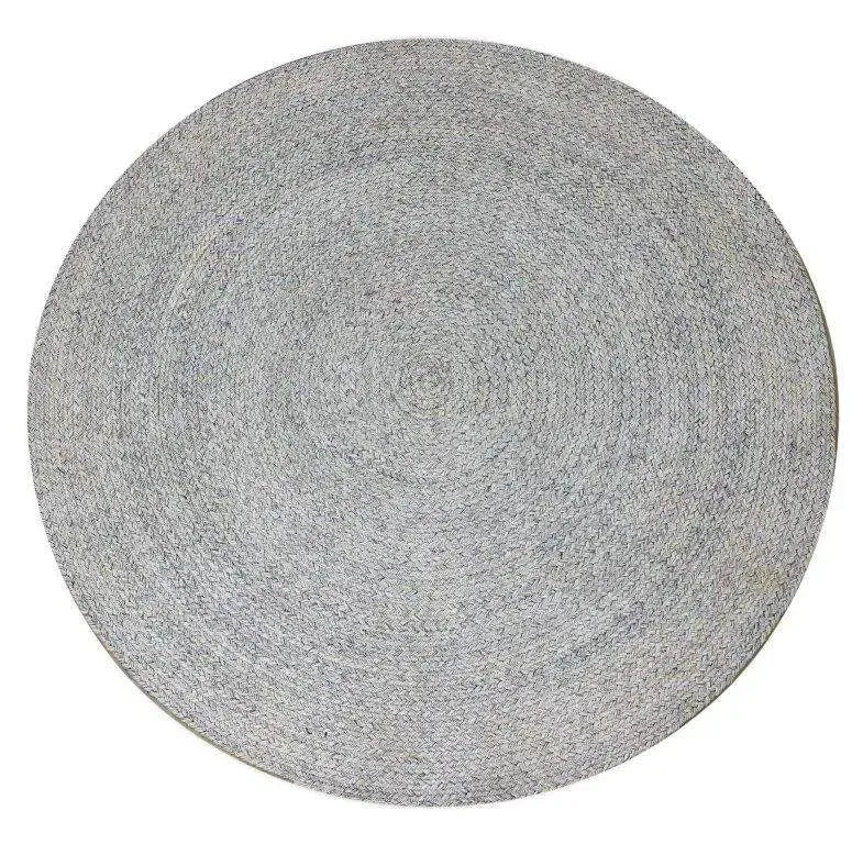 Fortuna Silver Round Rug - RugSpot