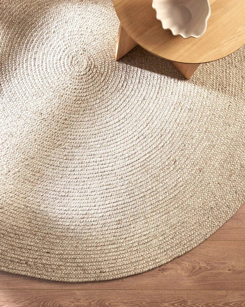 Fortuna Beige Round Rug - RugSpot