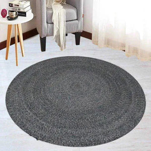 Fortuna Charcoal Round Rug - RugSpot