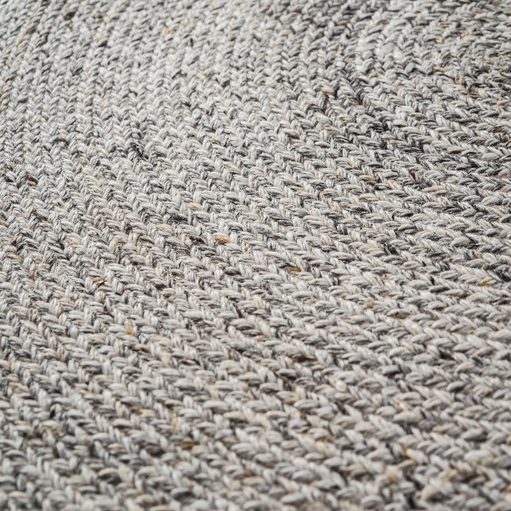 Fortuna Silver Round Rug - RugSpot