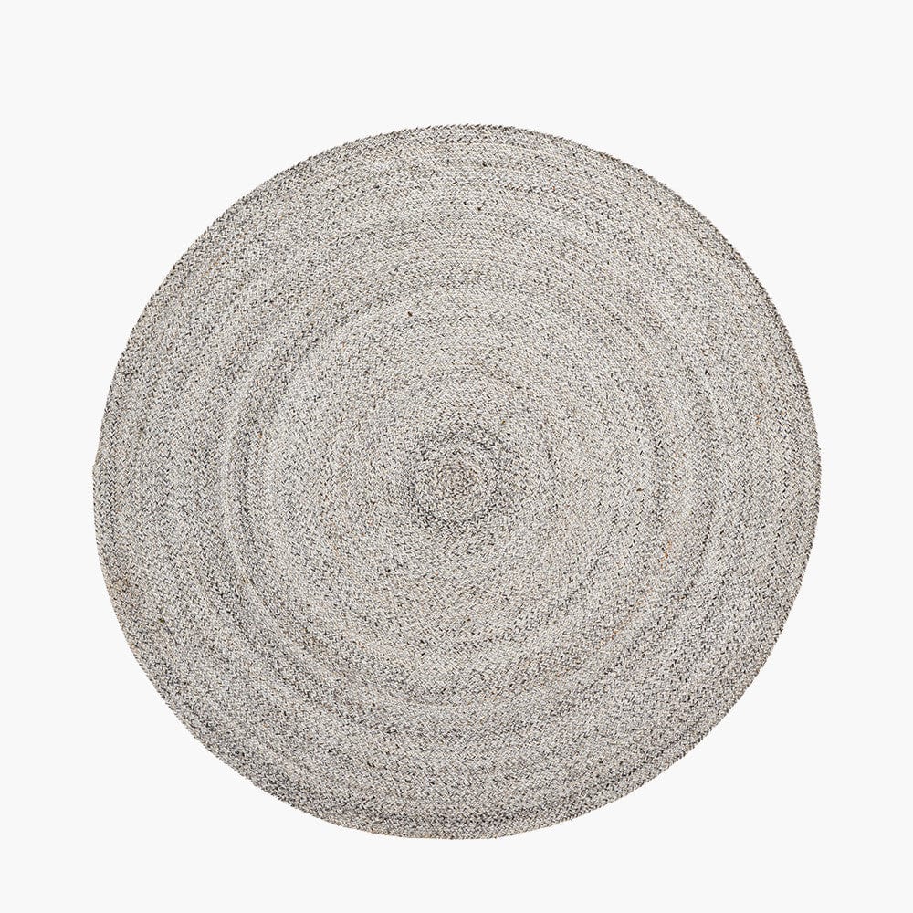 Fortuna Silver Round Rug - RugSpot