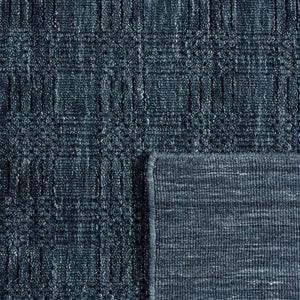 Grass-weave Blue Wool Rug - RugSpot