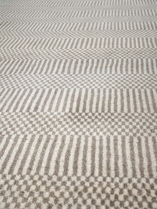 Grass-weave Bone Wool Rug - RugSpot