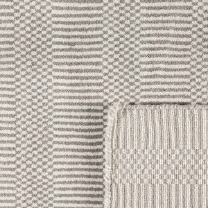 Grass-weave Bone Wool Rug - RugSpot