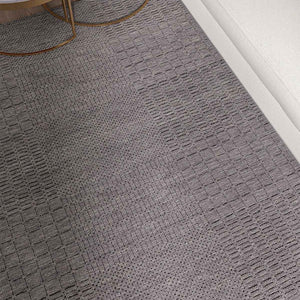 Grass-weave Grey Wool Rug - RugSpot