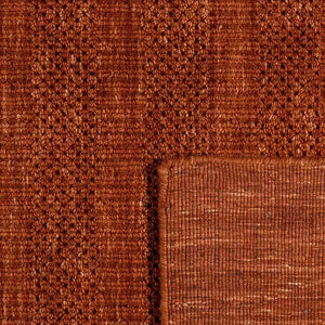 Grass-weave Terracotta Wool Rug - RugSpot